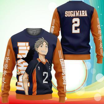 Karasuno Koshi Sugawara Sweatshirt Haikyuu Anime Sweater | Favorety