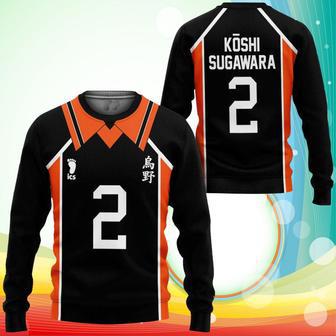 Karasuno Koshi Sugawara Uniform Sweatshirt Num Haikyuu Anime | Favorety UK