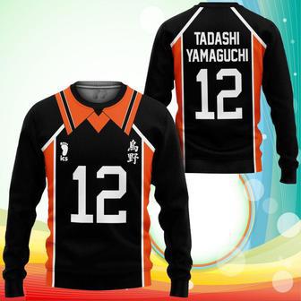 Karasuno Tadashi Yamaguchi Uniform Sweatshirt Num Haikyuu Anime | Favorety