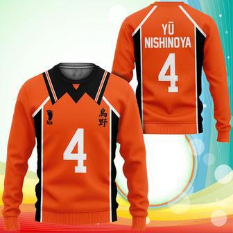 Karasuno Yu Nishinoya Uniform Sweatshirt Num Haikyuu Anime | Favorety DE