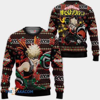 Katsuki Anime My Hero Academia Custom Gift For Fan Anime Christmas Ugly Sweater | Favorety DE