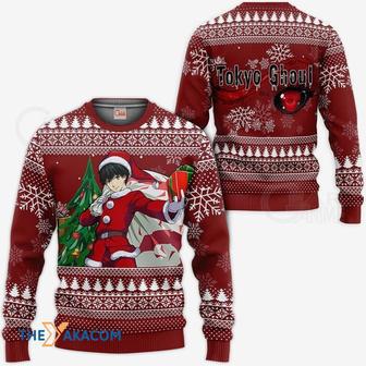 Ken Kaneki Santa Tokyo Ghoul Anime Custom Gift For Fan Anime Christmas Ugly Sweater | Favorety DE