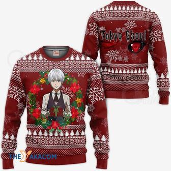 Ken Kaneki Tokyo Ghoul Anime Custom Gift For Fan Anime Christmas Ugly Sweater | Favorety CA