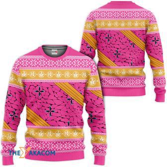 Kimetsu Daki Pink Custom Gift For Fan Anime Christmas Ugly Sweater | Favorety UK