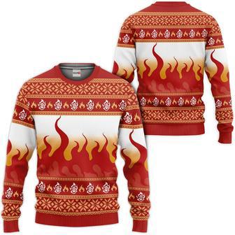 Kimetsu Kyojuro Rengoku Custom Anime Ugly Christmas Sweater | Favorety