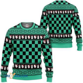 Kimetsu Tanjiro Custom Gift For Fan Anime Christmas Ugly Sweater | Favorety AU