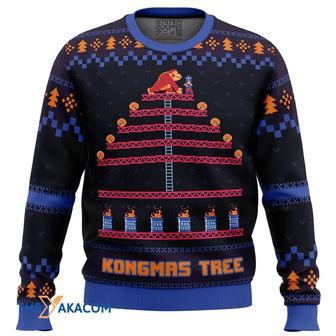 Kongmas Tree King Kong Custom Gift For Fan Anime Christmas Ugly Sweater | Favorety CA