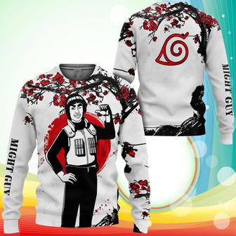 Konoha Might Guy Sweatshirt Japan Style Anime Printed Sweaters | Favorety AU