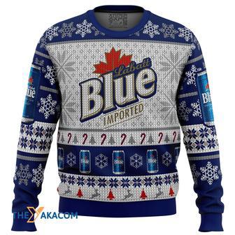 Labatt Blue Gift For Fan Anime Christmas Ugly Sweater | Favorety DE