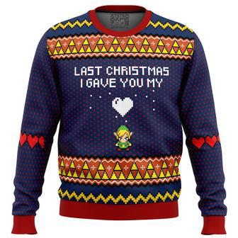 Last Christmas I Gave You My Heart Zelda Ugly Christmas Sweater | Favorety CA