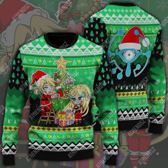 Legend Of Zelda Sweater Zelda Link Decorate Christmas Tree Sheikah Eye Ugly Sweater | Favorety UK