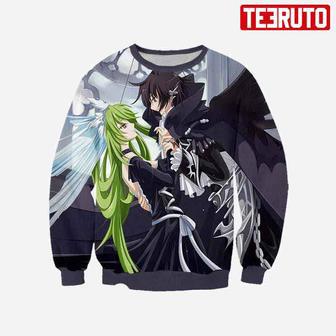 Lelouch amp C.C - Code Geass Anime Graphic Sw AOP Sweatshirt | Favorety