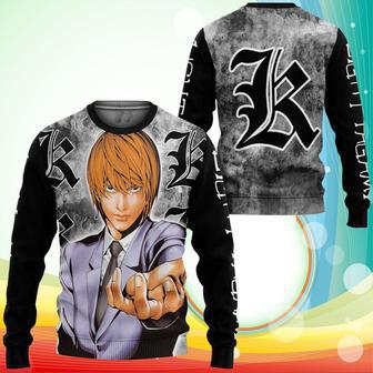 Light Yagami Sweatshirt Kira Death Note Anime Merch | Favorety UK