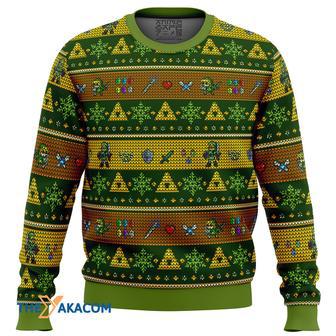 Link Adventure Legend of Zelda Gift For Fan Anime Christmas Ugly Sweater | Favorety AU