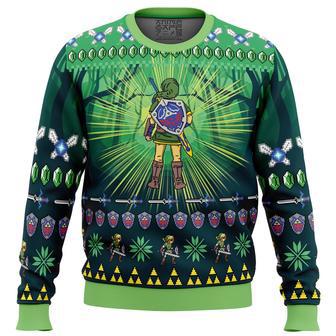 Link Legend of Zelda Ugly Christmas Sweater | Favorety