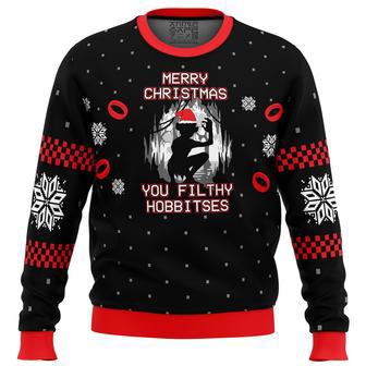 Lord of the Rings Filthy Hobitses Ugly Christmas Sweater | Favorety