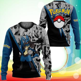 Lucario Sweatshirt Anime Pokemon Sweater | Favorety