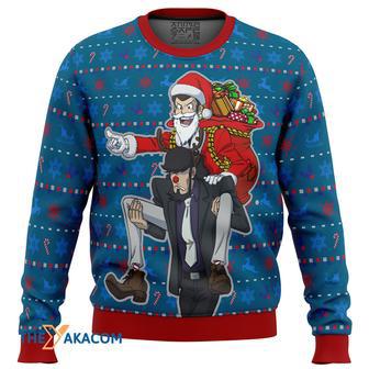 Lupin the Run Run Rudolph Gift For Fan Anime Christmas Ugly Sweater | Favorety UK