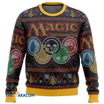 Magic the Gathering Gift For Fan Anime Christmas Ugly Sweater | Favorety