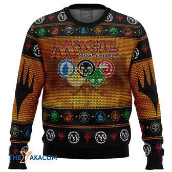 Magic the Gathering MTG Gift For Fan Anime Christmas Ugly Sweater | Favorety DE