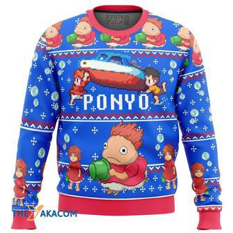 Magical PONYO Gift For Fan Anime Christmas Ugly Sweater | Favorety CA