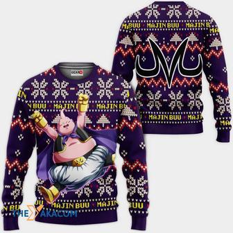 Majin Buu Fat Anime Dragon Ball Custom Gift For Fan Anime Christmas Ugly Sweater | Favorety CA