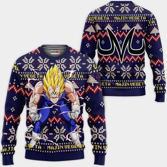 Majin Vegeta Christmas Sweater Custom Anime Dragon Ball Xmas Gifts | Favorety UK