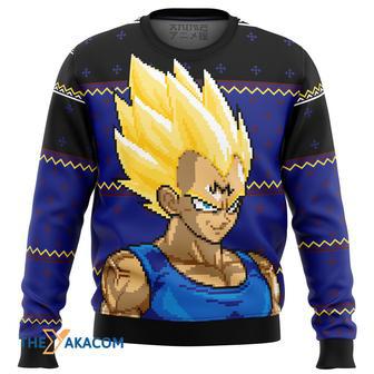 Majin Vegeta dbz Gift For Fan Anime Christmas Ugly Sweater | Favorety UK