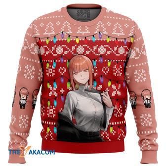 Makima Chainsaw Man Gift For Fan Anime Christmas Ugly Sweater | Favorety AU