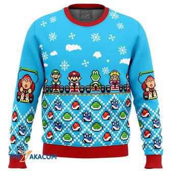 Mario Kart Gift For Fan Anime Christmas Ugly Sweater | Favorety AU