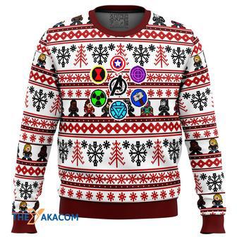 Marvel Avengers Retro Gift For Fan Anime Christmas Ugly Sweater | Favorety CA