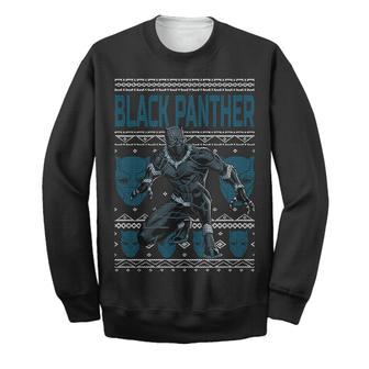 Marvel BP Sweater BP Ugly Christmas Long Sleeve Printing Awesome High Quality Marvel BP Sweatshirt | Favorety CA