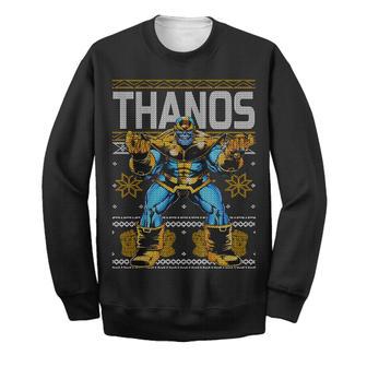 Marvel Thanos Sweater Thanos Ugly Long Sleeve Christmas Printing Amazing Marvel Thanos Ugly Sweater | Favorety UK