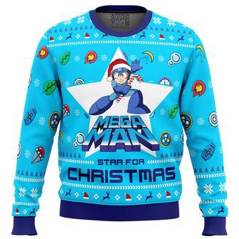 Mega Man Mega Christmas Ugly Christmas Sweater | Favorety UK