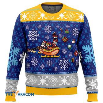 Mega Merry Christmas Mega Man Gift For Fan Anime Christmas Ugly Sweater | Favorety UK