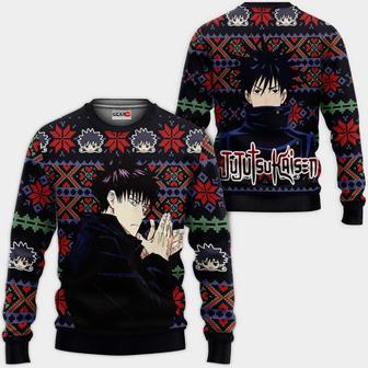 Megumi Fushiguro Ugly Christmas Sweater Custom Anime Jujutsu Kaisen Xmas Gifts | Favorety CA