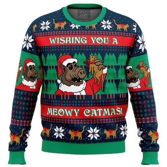 Meowy Catmas Alf Ugly Christmas Sweater | Favorety CA