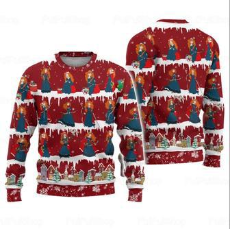 Merida Disney Red Christmas Ugly Wool Sweater Christmas Gift For Kid Adult | Favorety UK