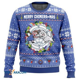 Merry Chimera-mas Fullmetal Alchemist Gift For Fan Anime Christmas Ugly Sweater | Favorety