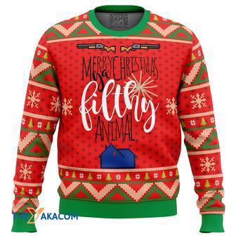 Merry Christmas Ya Filthy Animal Gift For Fan Anime Christmas Ugly Sweater | Favorety DE