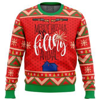 Merry Christmas Ya Filthy Animal Ugly Christmas Sweater | Favorety