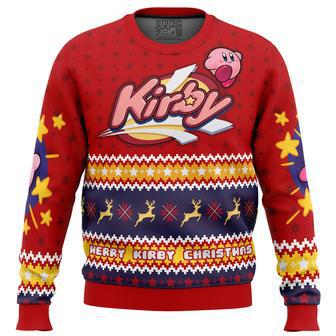 Merry Kirby Christmas Kirby Ugly Christmas Sweater | Favorety CA