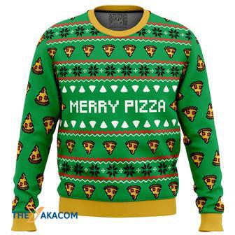 Merry Pizza Gift For Fan Anime Christmas Ugly Sweater | Favorety DE