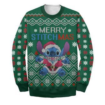 Merry STITCHMAS Stitch DN Christmas Ugly Wool Sweater Christmas Gift For Kid Adult | Favorety CA