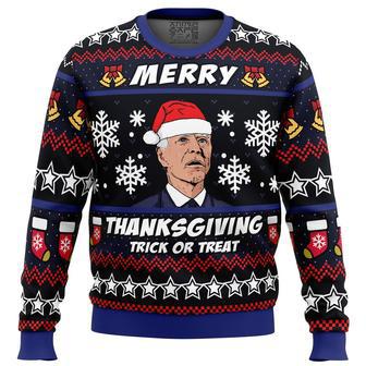 Merry Thanksgiving Biden Ugly Christmas Sweater | Favorety CA