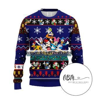 Mickey Mouse And Friends Christmas Ugly Wool Sweater Christmas Gift For Kid Adult | Favorety UK