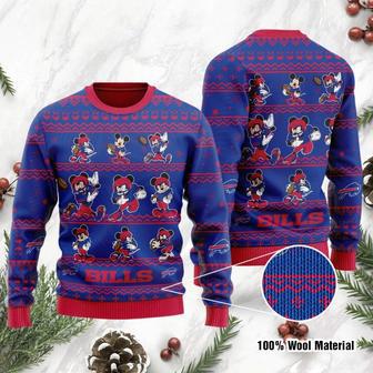 Mickey Mouse Buffalo Bills Gifts Christmas Ugly Sweater | Favorety