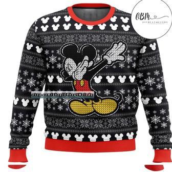 Mickey Red Black Christmas Ugly Wool Sweater Christmas Gift For Kid Adult | Favorety AU