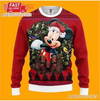 Mickey Red Christmas Ugly Wool Sweater Christmas Gift For Kid Adult | Favorety CA