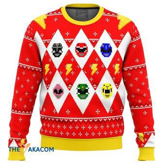 Mighty Morphin Power Rangers Custom Gift For Fan Anime Christmas Ugly Sweater | Favorety DE